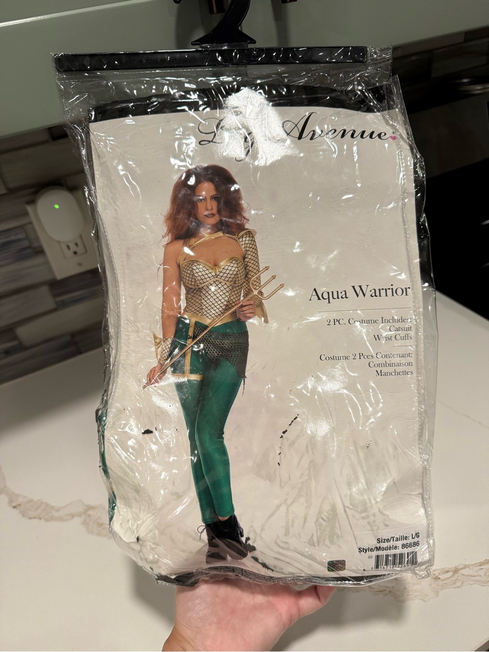 Leg Avenue Aqua Warrior Costume - Gold & Green